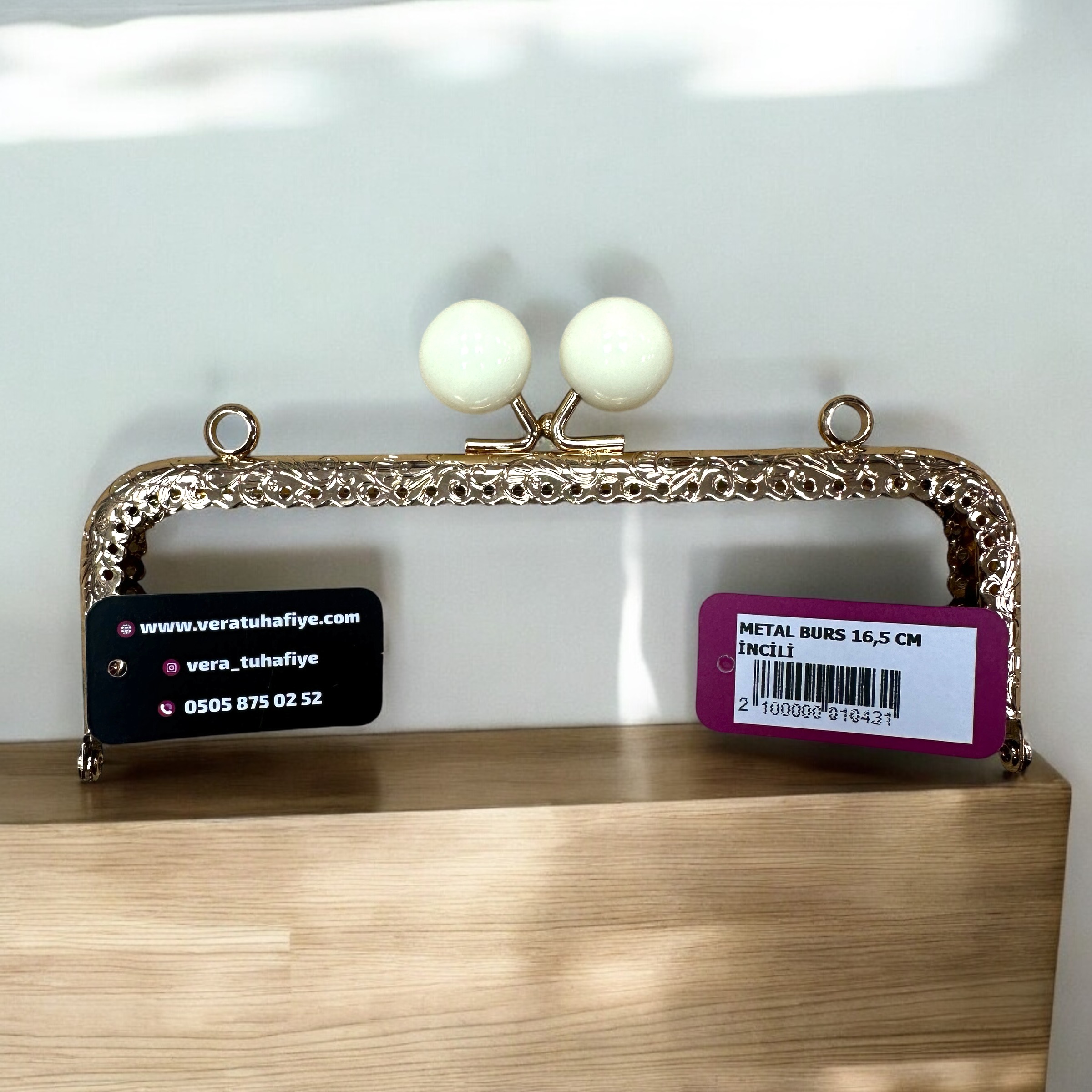 16.5 CM DİKMELİ BURS BONCUKLU